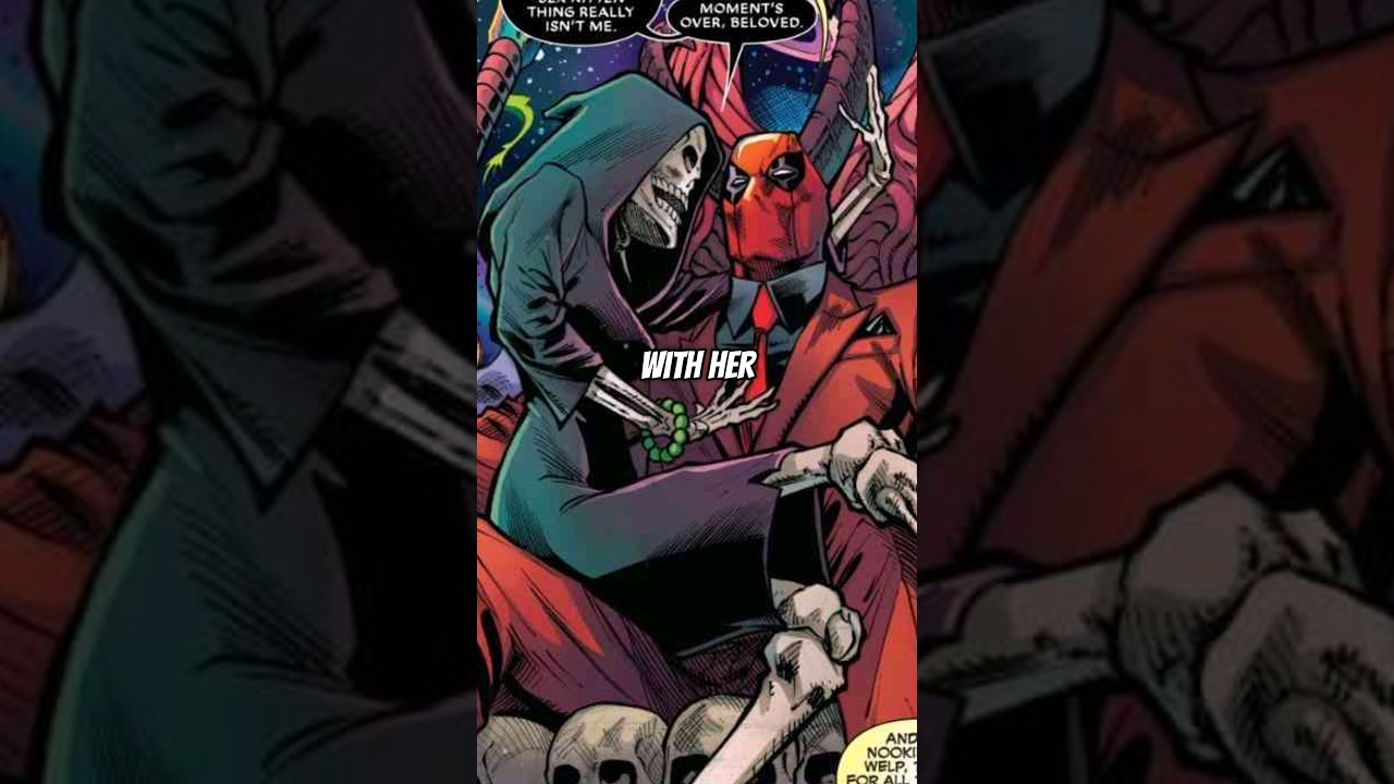 Deadpool and Thanos Love Triangle with Death #shorts #marvelcomics #marvel