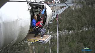 Прыжок Bungy 207 метров. Skypark Сочи. Март 2018. Часть 1