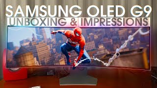 Samsung G9 OLED Unboxing | Mount Install | Menu Setup | Spider-Man Gameplay Sneakpeak by Lord Civick 27,597 views 11 months ago 25 minutes