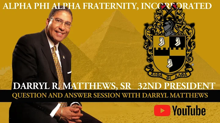 Question and Answer Session with Darryl R. Matthews