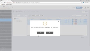 MANAGING ICX WITH SMARTZONE CONFIGURATION BACKUP AND RESTORE