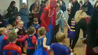 Hockey hockey cocky Spider-Man Leeds West Yorkshire super heroes book Prime Mascots