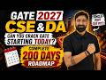 GATE 2027 CSE &amp; DA Complete Roadmap || Crack GATE in 200 Days || 🎯 80+ Marks Strategy
