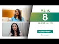 Dr. Aarushi (Plan C) on her journey from Rank 7000 in INI-CET May'23 to Rank 8 in INI-CET Nov'23