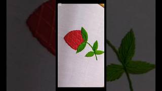 Hand Embroidery #embroiderylover #barakahstitch #leafembroidery #shortvideo
