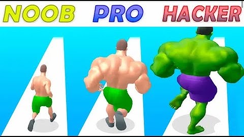 NOOB vs PRO vs HACKER IN MUSCLE RUSH