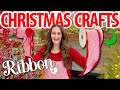🎄EASY Ribbon Christmas Crafts!  Cheap ways to DIY and Decorate for Christmas 2025