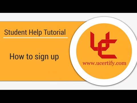 uCertify LEARN | Student Area- How to sign up