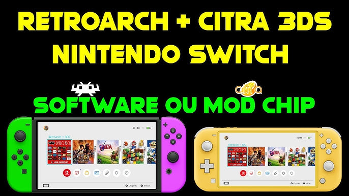 RETROARCH 1.12 TESTANTO OS EMULADORES - TESTANDO 01 JOGO DE CADA EMULADOR -  NINTENDO SWITCH 