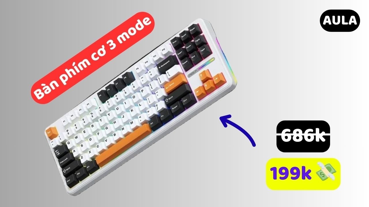 VÃI GIÁ 200K | Bàn phím cơ AULA F87