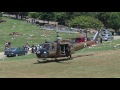 USA RAN UH-1 Huey Helicopter Start & departure from the Lone Tree Cemetery