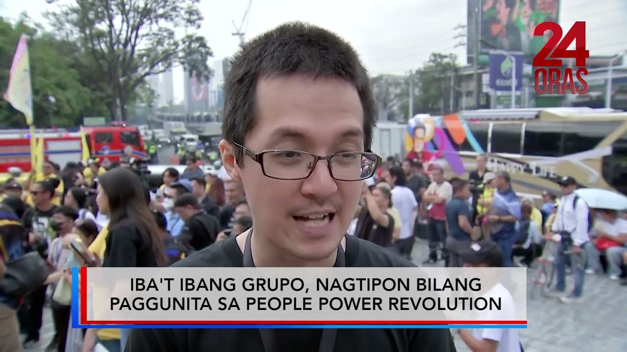 Iba't ibang grupo, nagtipon bilang paggunita sa People Power Revolution #shorts | 24 Oras