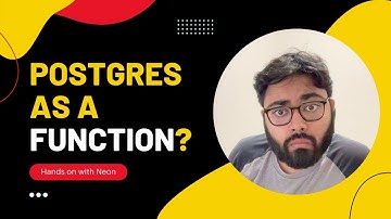 Postgres as a Function? My Hands-on review on Neon
