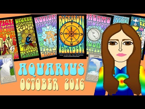 AQUARIUS OCTOBER 2016 Tarot psychic reading forecast predictions free - 동영상