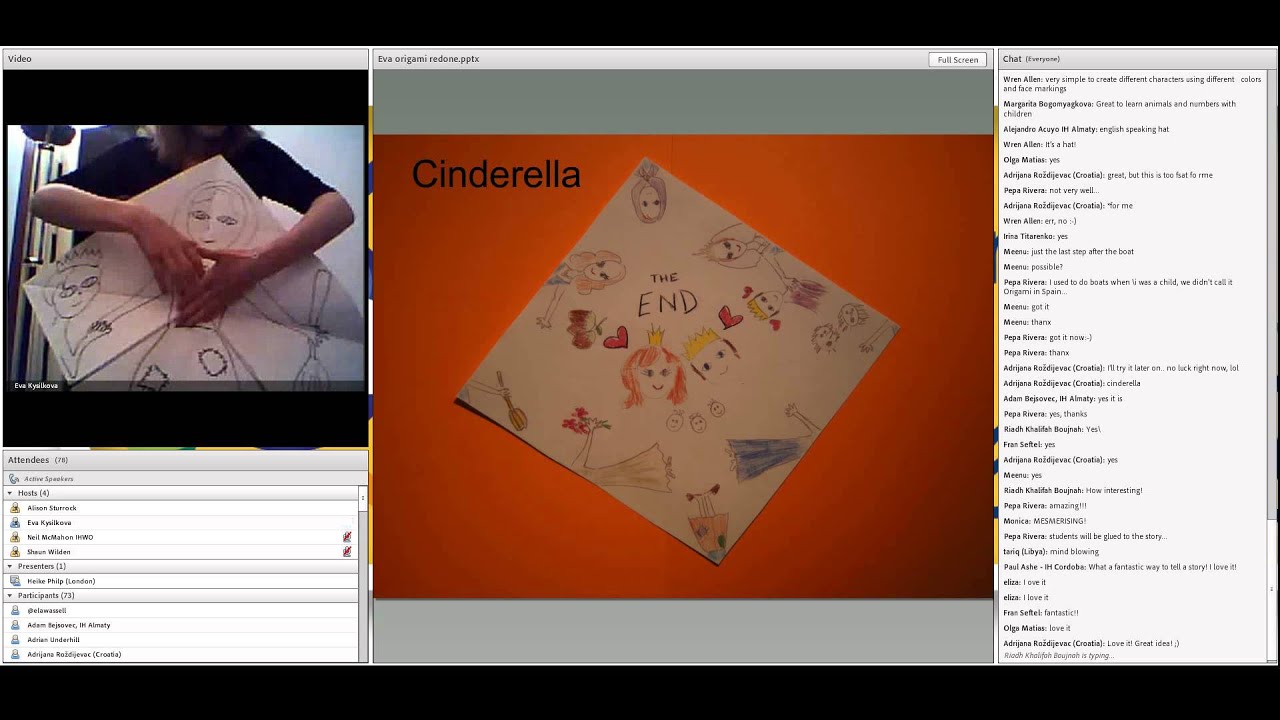 teacher training college Eva Kysilkova - Storytelling with origami (IH60 Conference)