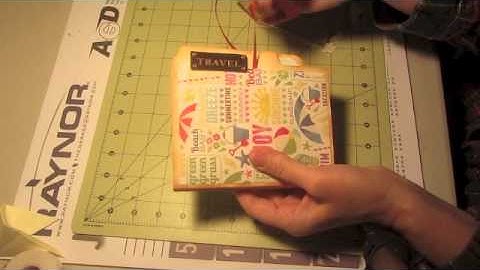 Manila File Folder Mini Album Scrapbooking Ideas Craft Tutorial