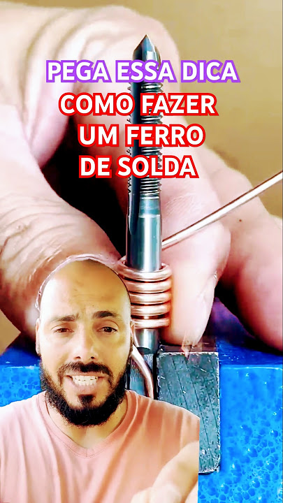 Como fazer um ferro de solda em casa #soldador #eletrica #dicas