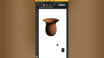 How to make 3d pot in adobe illustrator #shorts