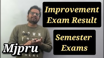 Mjpru improvement exam Result!! mjpru semester Exam!! mjpru news today!!