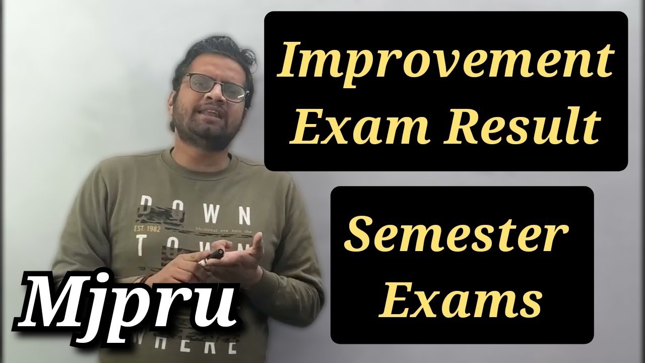 Mjpru improvement exam Result!! mjpru semester Exam!! mjpru news today!!