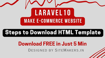 Laravel 10 Live Session | Steps to Download SiteMakers E-commerce HTML Template FREE in just 5 min