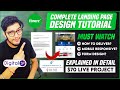 Complete Fiverr Order Tutorial 2021 | $70 Landing Page Design Tutorial 2021 | Detailed Video | Hindi