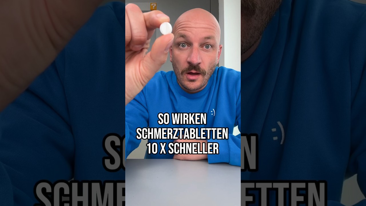 Wer wusste das?  So wirken Tabletten 10 mal schneller!💡