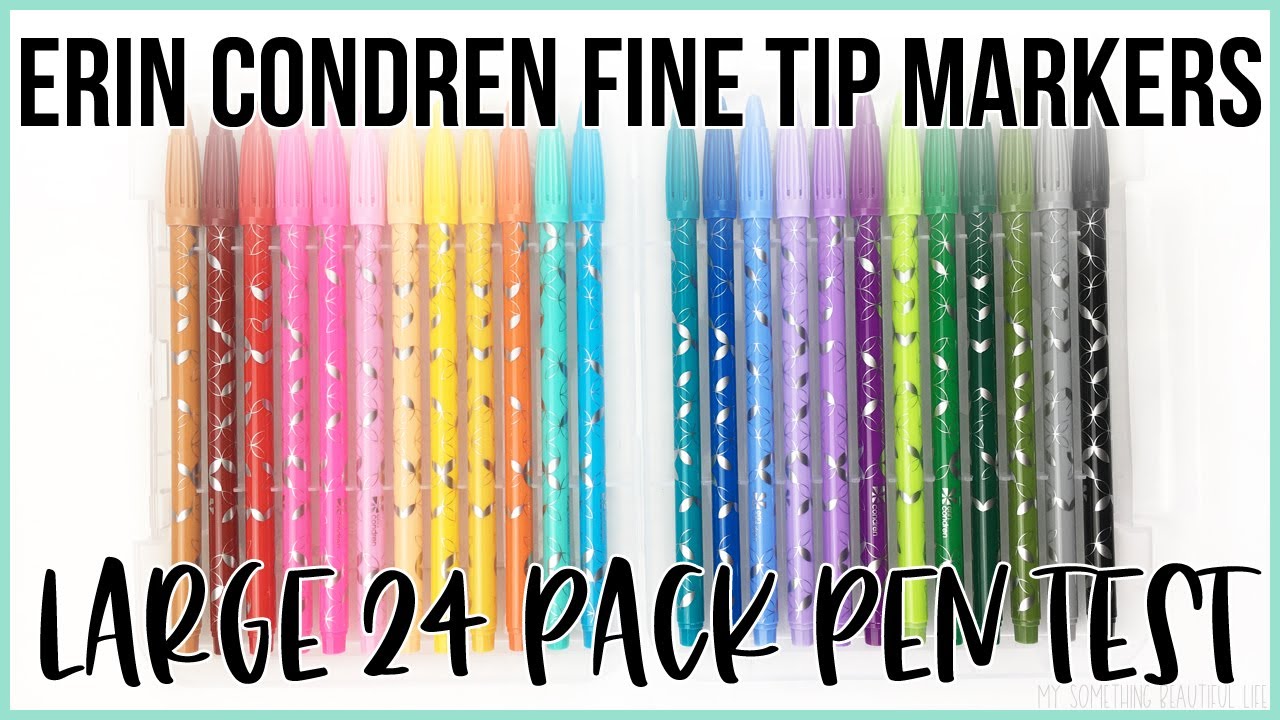 ERIN CONDREN FINE TIP MARKER PEN TEST | ECLP Planner Launch 2021-2022