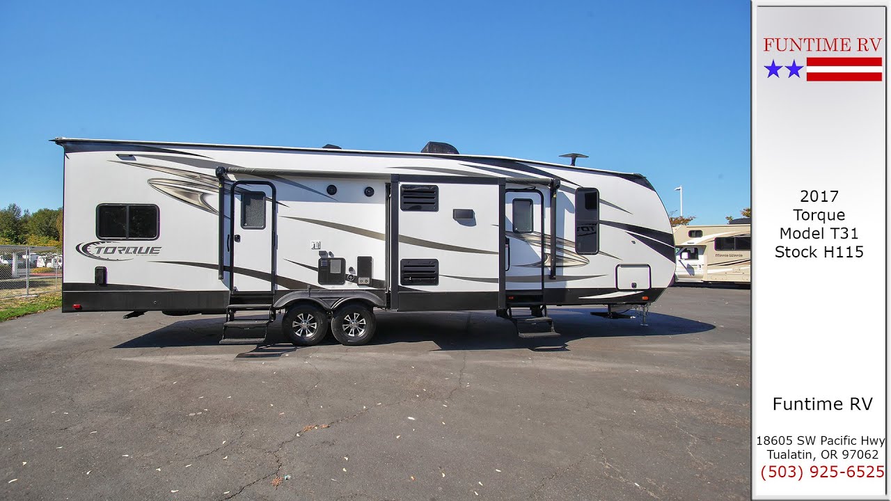 2017 Torque Travel Trailer / Toy Hauler Model T31 For Sale near
