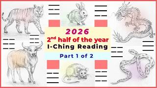 2nd half of 2026 Chinese zodiac I Ching reading - Part 1: Rat, Ox, Tiger, Rabbit, Dragon, Snake Chinese Zodiac Part Ii