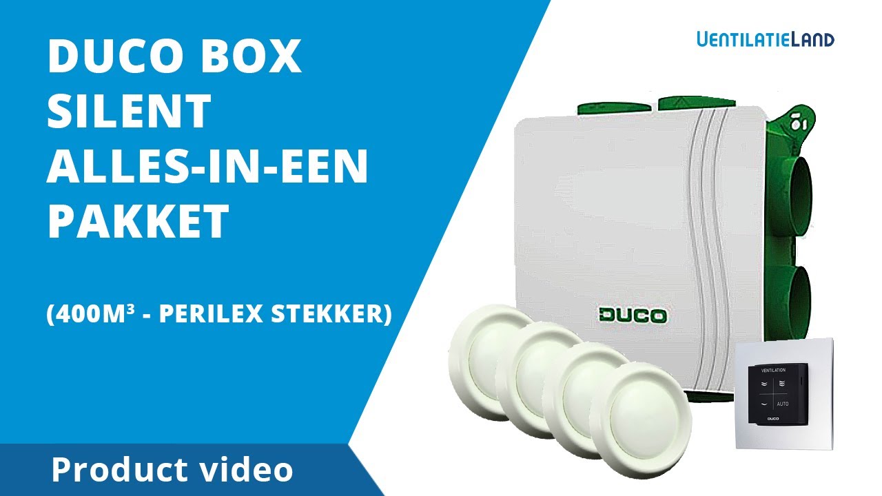 Productvideo - Duco Box Silent Alles-In-Een Pakket (Perilex) |  Ventilatieland.Nl - Youtube