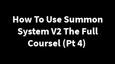 How To Use Summon System V2 The Full Coursel (Pt 4) New Gui,Codes,DailyRewards,Update LogandSettings
