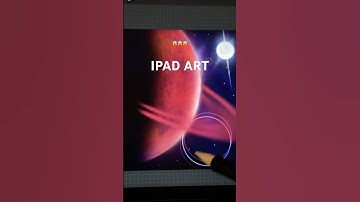 Draw Saturn in Procreate | Digital art Tutorial #procreate #digitalart #shorts