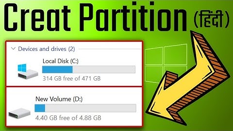 How to Create Partition in Windows 10  | Hard Disk Partition (Hindi)