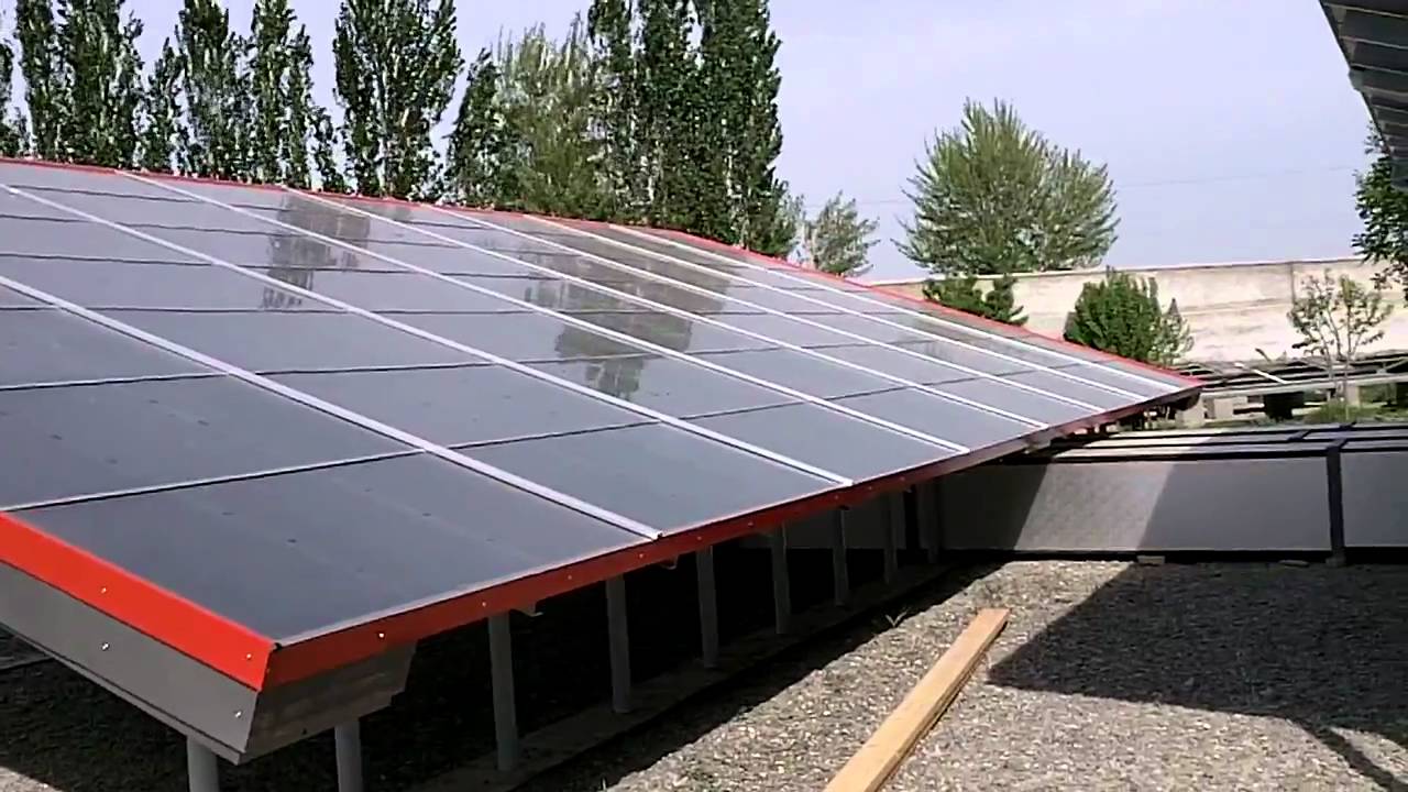 Solar dryer panels ready installed at Silk Road Organic Food YouTube