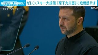 「原子力災害」危機感示す　ウクライナ、ゼレンスキー大統領が国連総会で演説(2024年9月26日)