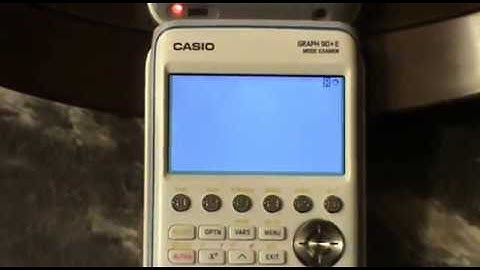 Tuto activation mode examen Casio Graph 25/35/75/90+E