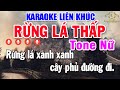 Liên Khúc Nửa Bài Karaoke Tone Nữ Nhạc Sống Rumba TH 4 | Rừng Lá Thấp - Tiền Thắng Tình Thua