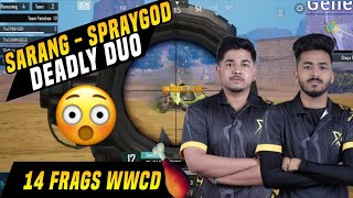 TX SARANG-SPRAYGOD DUO 14Frags WWCD ✅⚡TX Ready For BGIS SEMIS❤