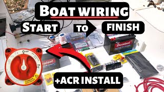 Beginners Guide Boat Wiring From Scratch | Blue Sea Systems Dual Battery ACR Install
