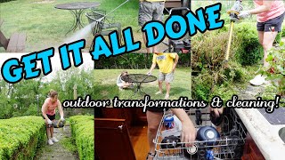 GET IT ALL DONE| OUTDOOR TRANSFORMATIONS & CLEAN WITH ME 2024!