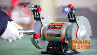 Allwin 1/3Hp 6" bench grinder  with LED light TDS-150EBL