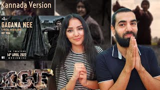 🇮🇳 GAGANA NEE LYRICAL!! (Kannada) | KGF Chapter 2 | RockingStar Yash (REACTION!!)