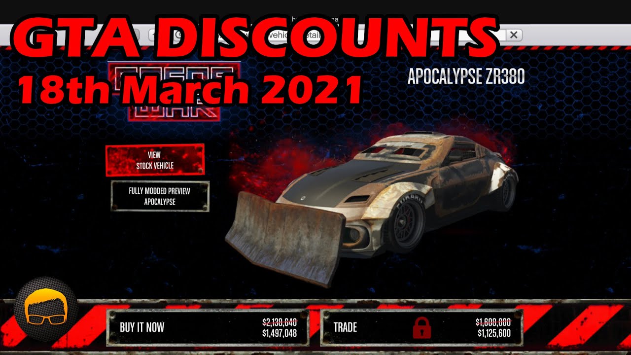 GTA Online Best Vehicle Discounts (18th March 2021) - GTA 5 Weekly Car Sales Guide №75