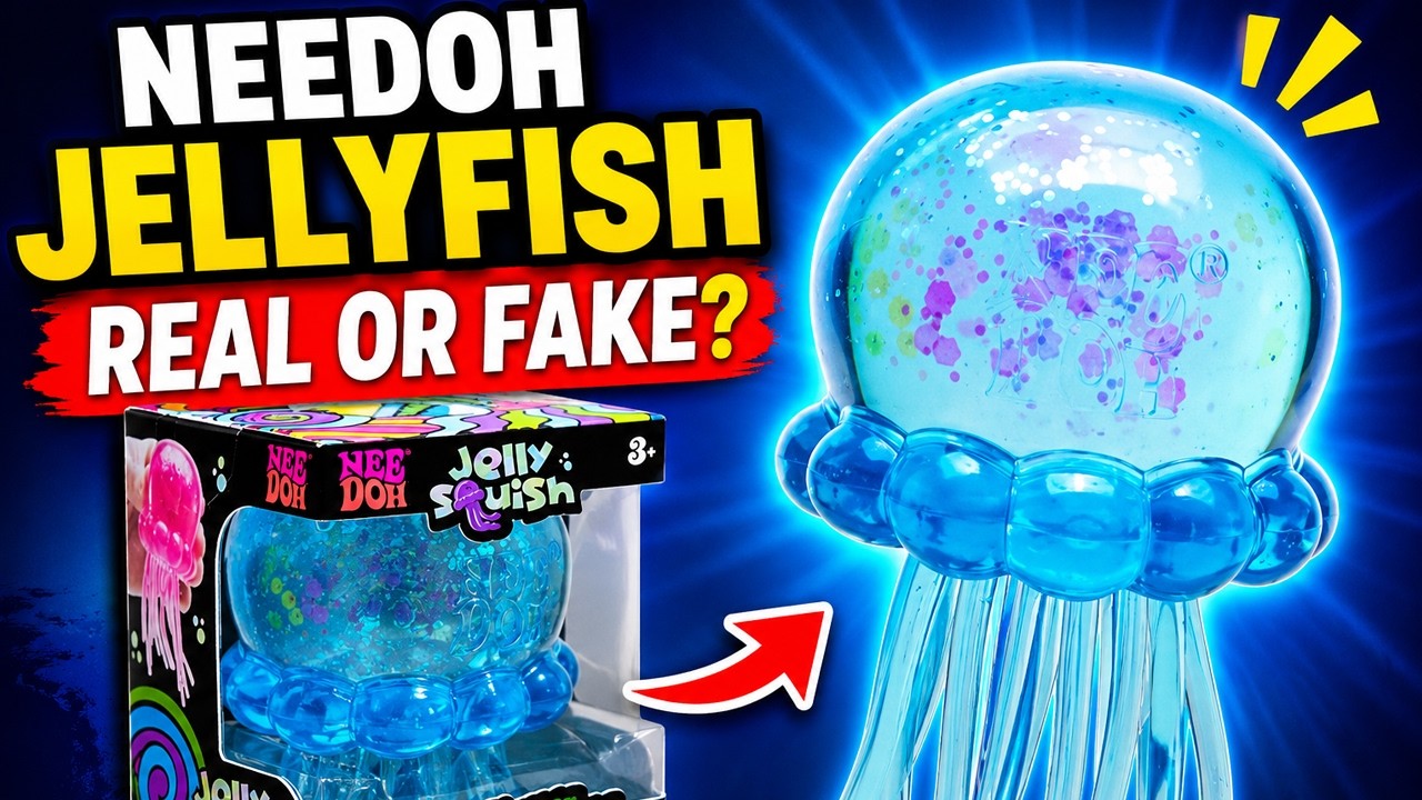 Real Needoh Pacaging NeeDoh Jellyfish Real or Fake | NeeDoh Jellyfish Real vs Fake | NeeDoh ...