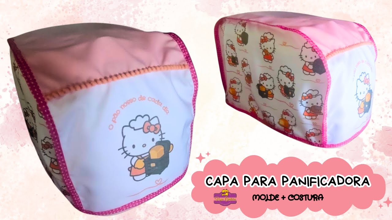 Como fazer uma capa de tecido para a panificadora de qualquer marca | MOLDE + COSTURA