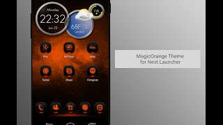 NextLauncher Theme MagicOrange For Android screenshot 2