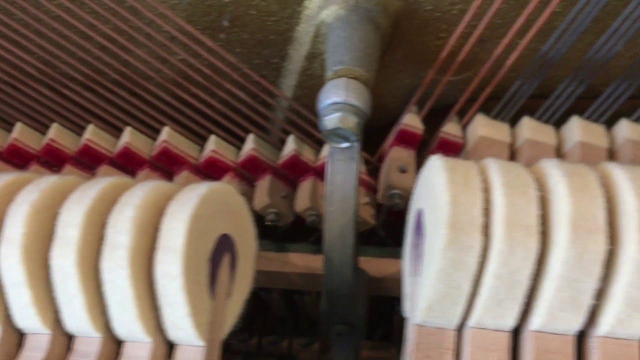 Baldwin upright piano broken pedal brackets YouTube