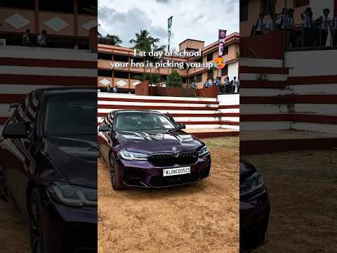 Pravesh ultsav🥰picking up by bro📈😮‍💨 #automobile #kl01motorgarage #viral #bmw #kmotors #shorts