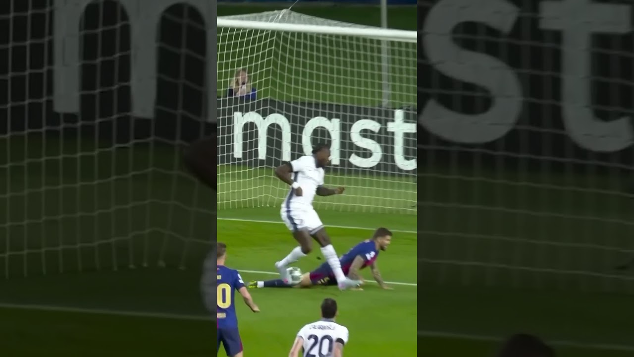 Marcus Thuram's perfect finish against Barcelona   